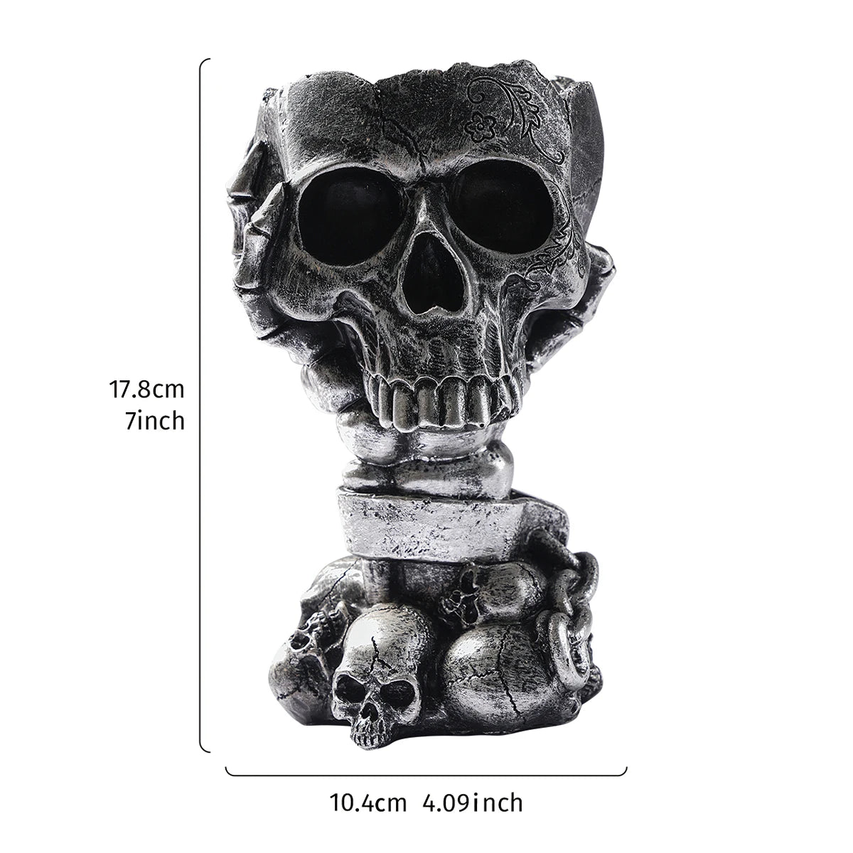 Skeleton Hand Skull Vase | Gothic Halloween Decor
