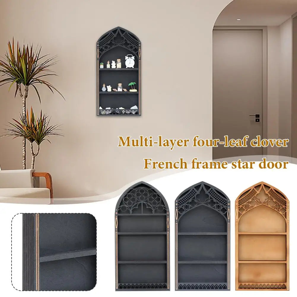 Gothic Cathedral Wall Shelf | Arched Display Shelving