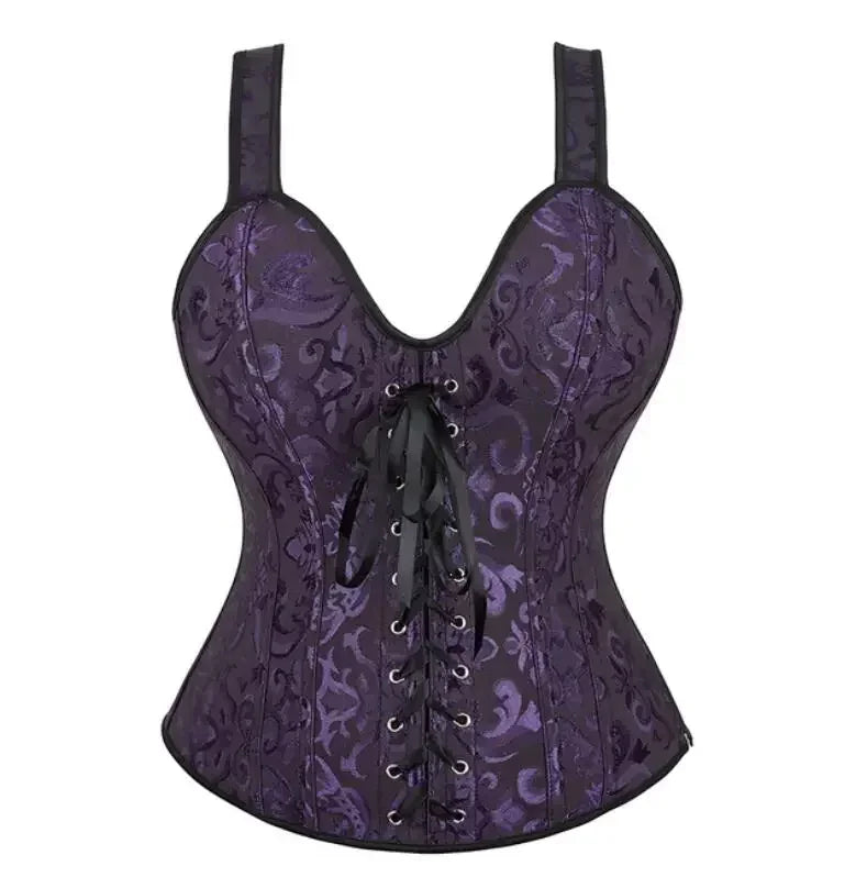 Vintage Brocade Gothic Corset Top