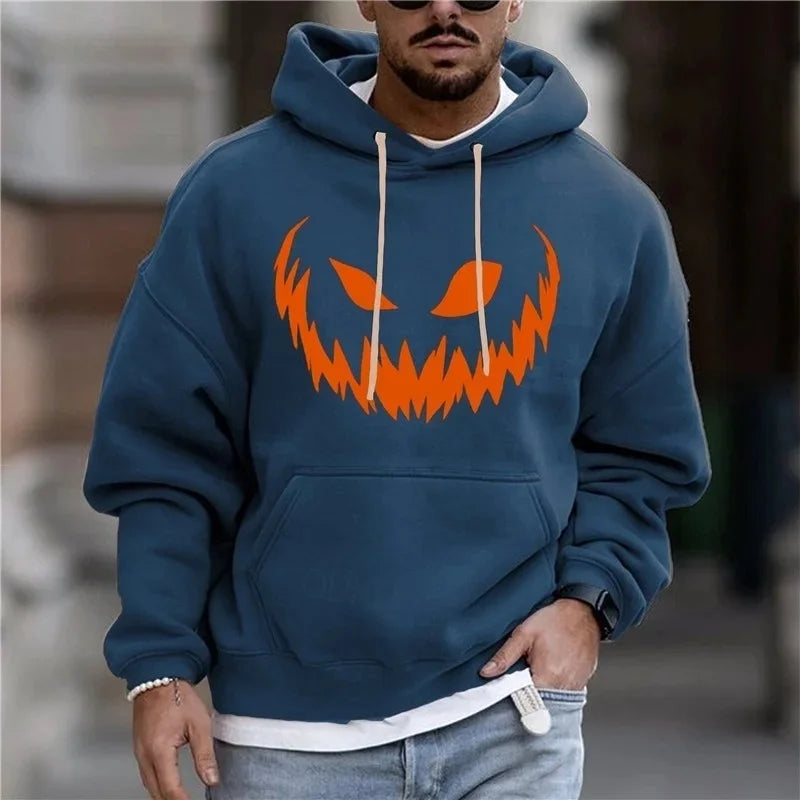 Spooky Pumpkin Halloween Hoodie – Unisex Pullover