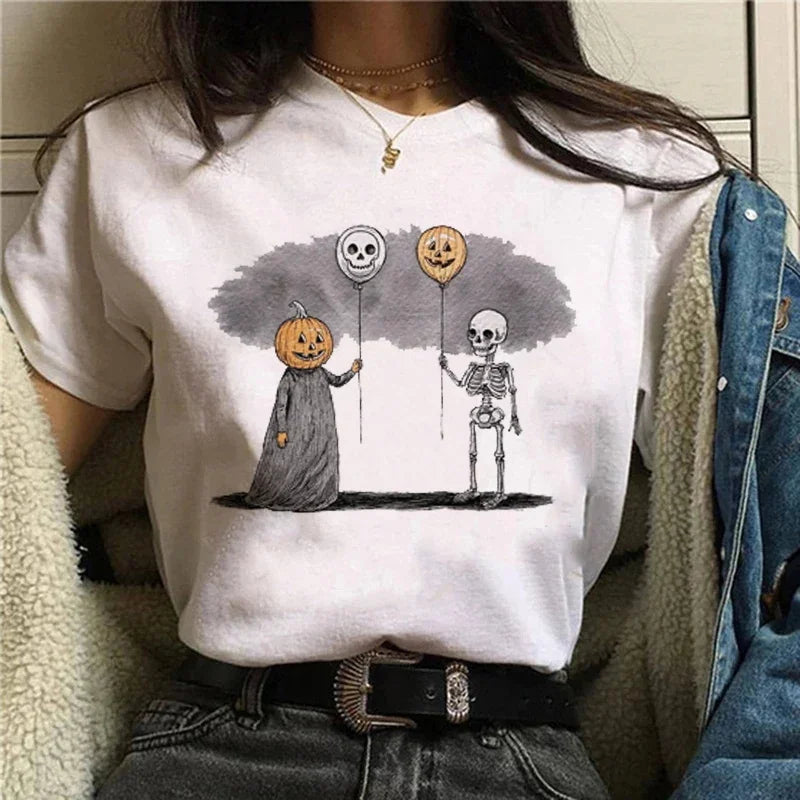 Vintage Gothic Ghost & Oddities Graphic T-Shirt