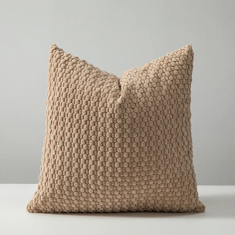 Textured Corduroy Throw Pillow Covers – Soft 18x18 Decorative Cushion Covers
