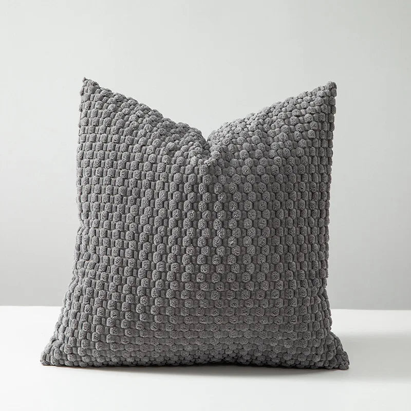 Textured Corduroy Throw Pillow Covers – Soft 18x18 Decorative Cushion Covers