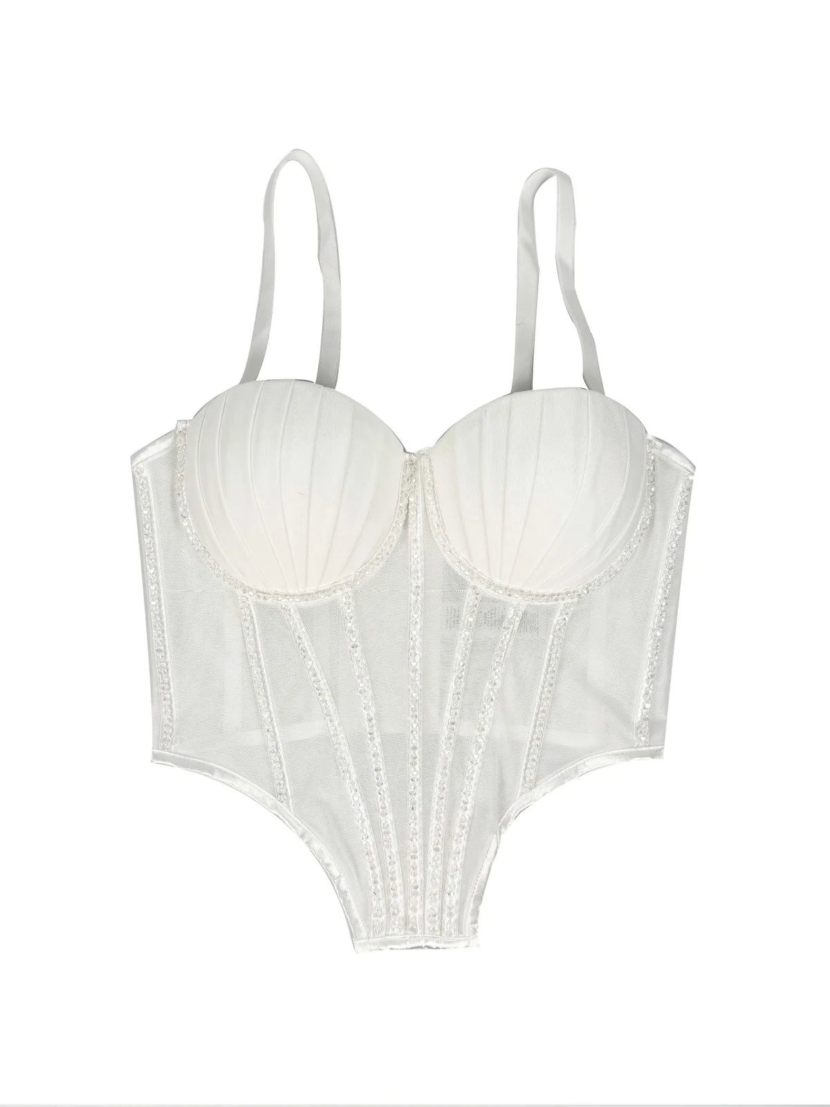 Rhinestone Corset Bodysuit