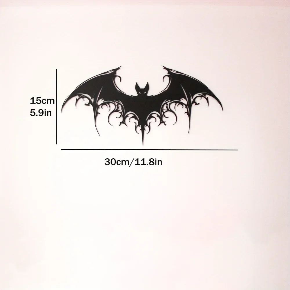 Gothic Bat Silhouette Wall Decor
