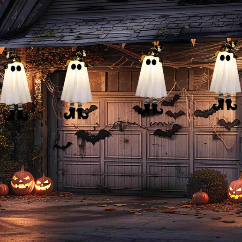 Light-Up Hanging Witch Ghost | Halloween LED Decoration