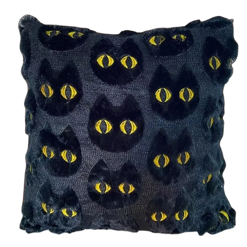 Fall & Halloween Plush Throw Pillow Covers | Ghost & Pumpkin Decor