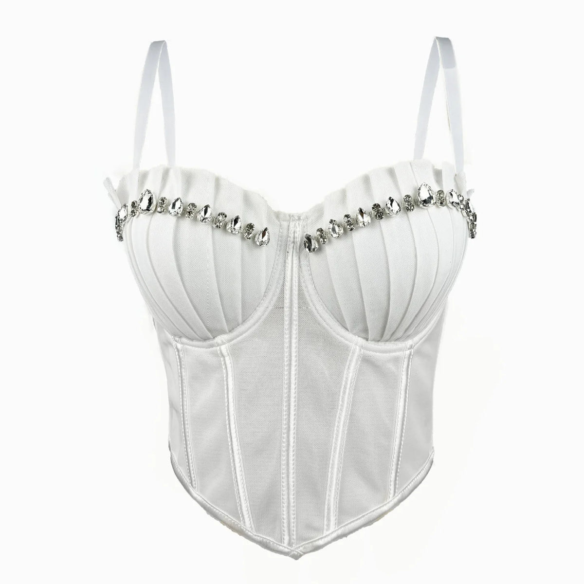 Rhinestone Corset Bodysuit