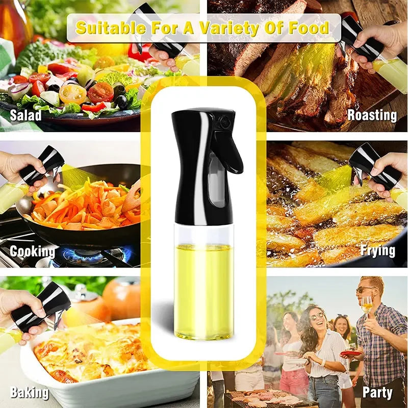 2-in-1 Glass Oil Sprayer & Dispenser for Cooking, Baking, Grilling & Air Fryer