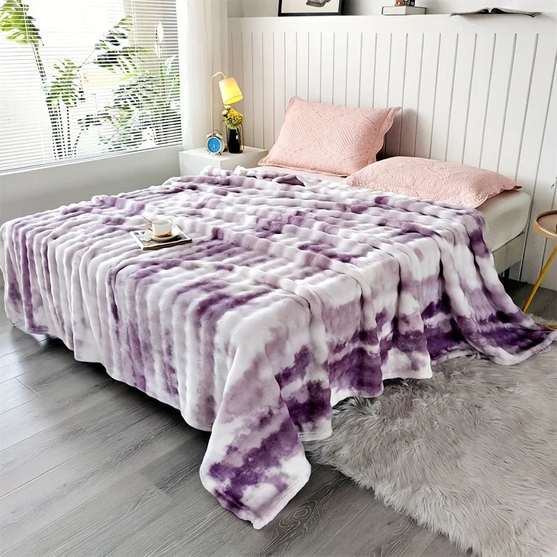 Luxury Plush Faux Fur Throw Blanket | Soft Cozy Bed & Sofa Blanket
