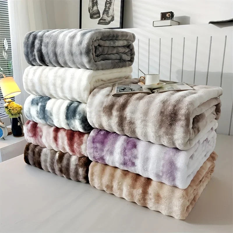 Luxury Plush Faux Fur Throw Blanket | Soft Cozy Bed & Sofa Blanket
