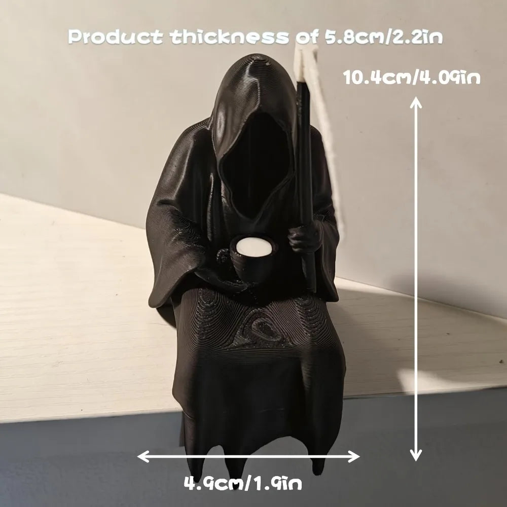 Mini Grim Reaper Figurine | Funny Gothic Desk Decor