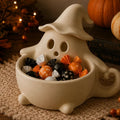 Witch Hat Ghost Halloween Candy Bowl – Spooky Snack & Treat Dish