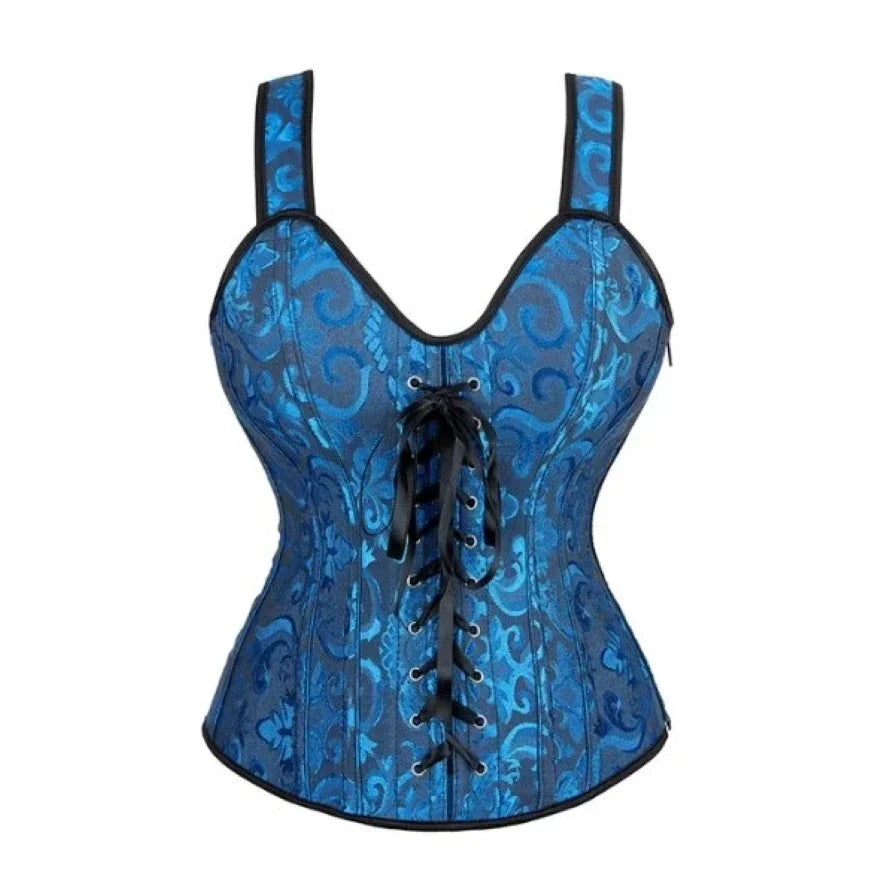 Vintage Brocade Gothic Corset Top
