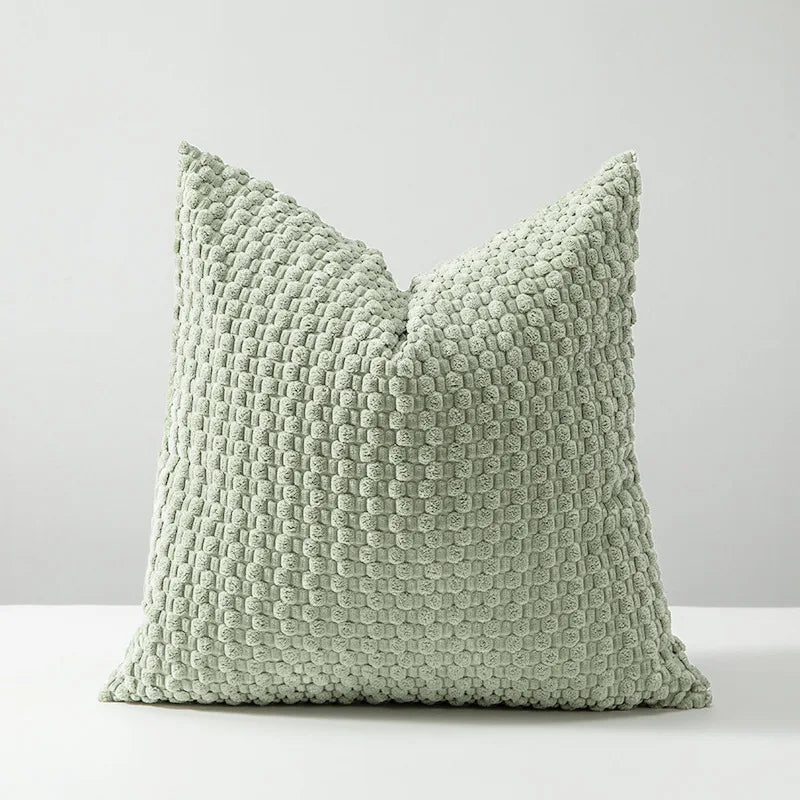 Textured Corduroy Throw Pillow Covers – Soft 18x18 Decorative Cushion Covers