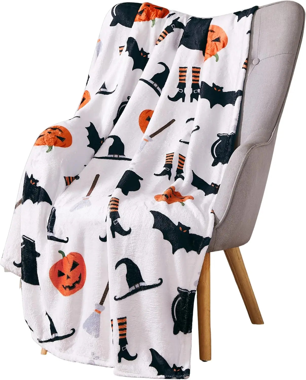 Cozy Halloween Throw Blanket | Spooky Seasonal Decor