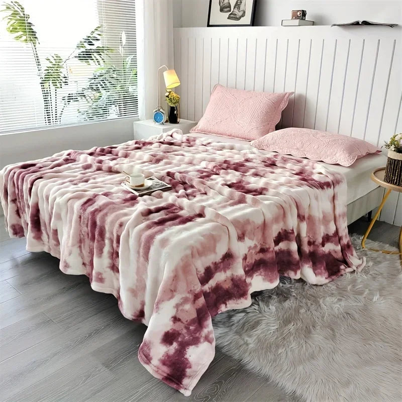 Luxury Plush Faux Fur Throw Blanket | Soft Cozy Bed & Sofa Blanket