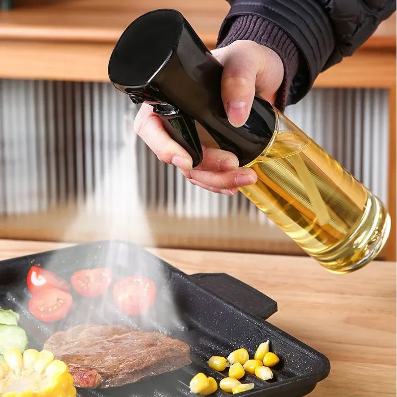 2-in-1 Glass Oil Sprayer & Dispenser for Cooking, Baking, Grilling & Air Fryer