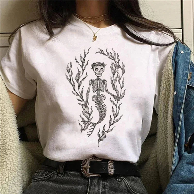 Vintage Gothic Ghost & Oddities Graphic T-Shirt