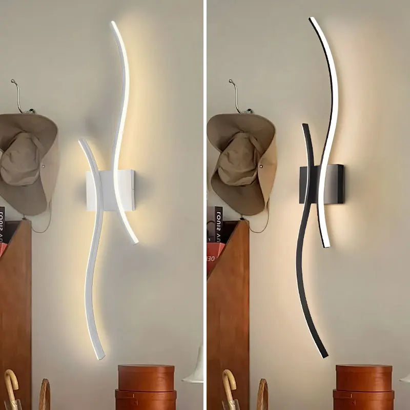 Modern Wave LED Wall Sconce