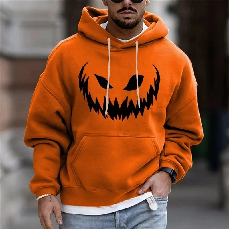 Spooky Pumpkin Halloween Hoodie – Unisex Pullover