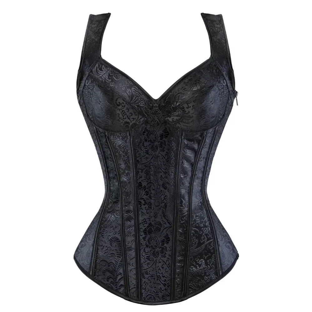 Vintage Brocade Gothic Corset Top