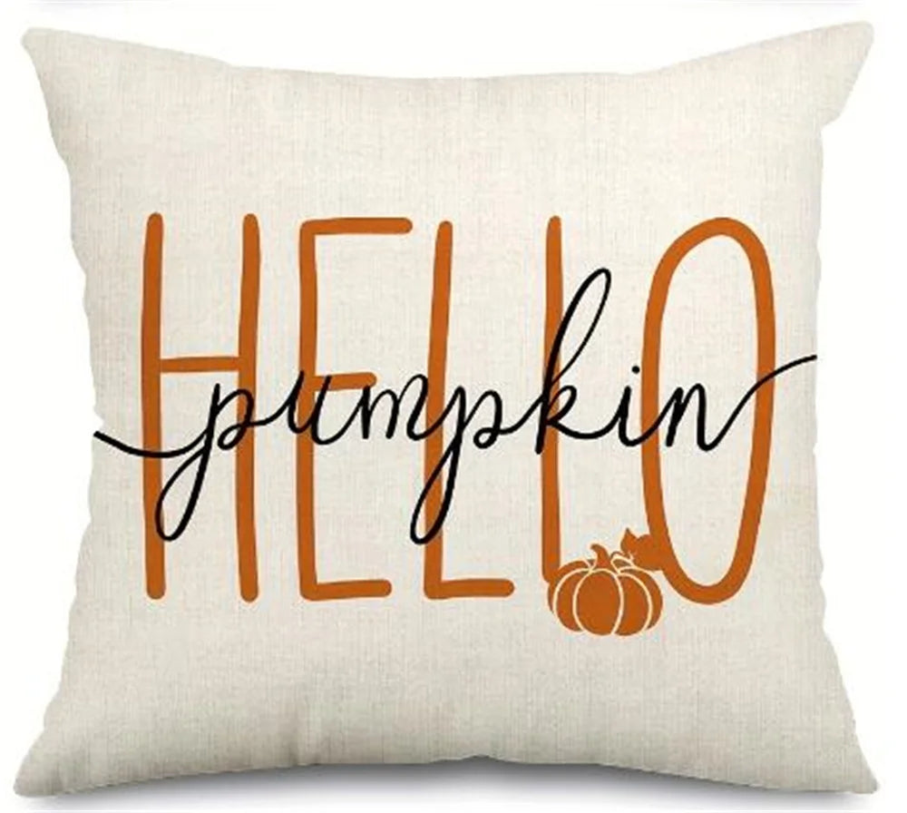 Fall Decorative Throw Pillow Covers – 18x18 Seasonal Designs