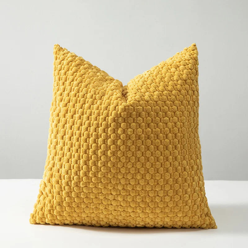 Textured Corduroy Throw Pillow Covers – Soft 18x18 Decorative Cushion Covers