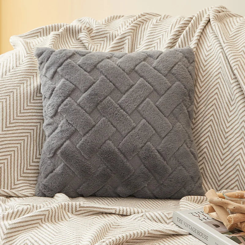 Luxe Plush Throw Pillow Cover | Soft Textured Home Decor