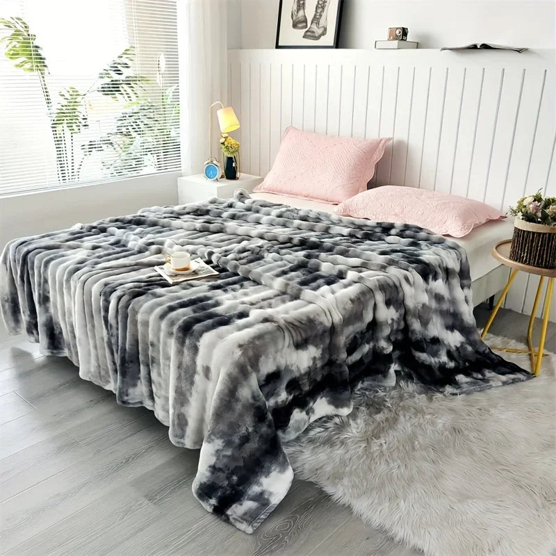 Luxury Plush Faux Fur Throw Blanket | Soft Cozy Bed & Sofa Blanket