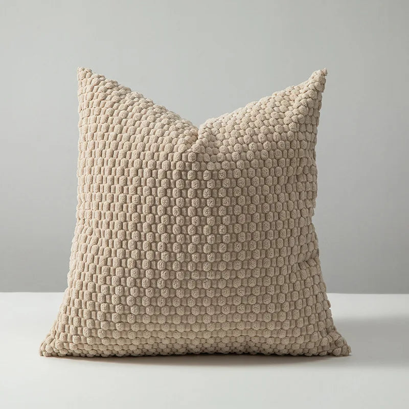 Textured Corduroy Throw Pillow Covers – Soft 18x18 Decorative Cushion Covers