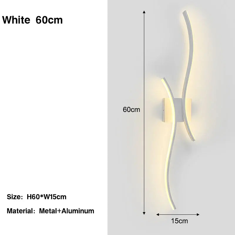 Modern Wave LED Wall Sconce