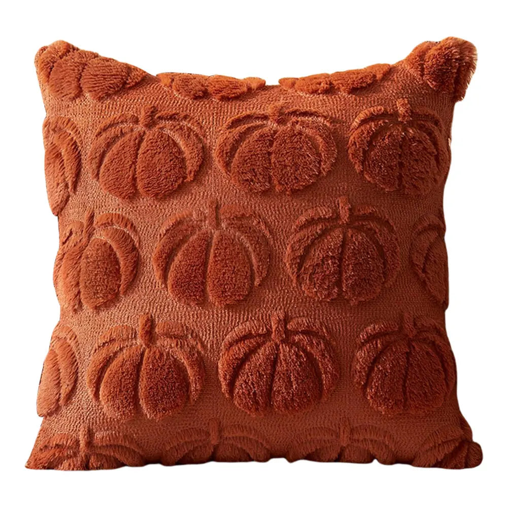 Fall & Halloween Plush Throw Pillow Covers | Ghost & Pumpkin Decor