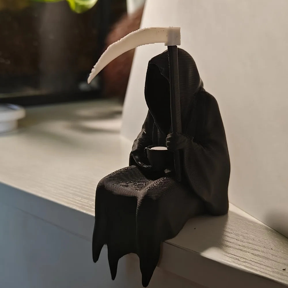 Mini Grim Reaper Figurine | Funny Gothic Desk Decor