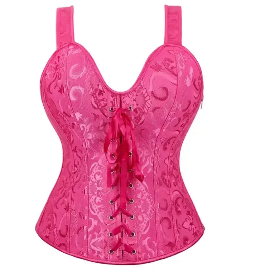 Vintage Brocade Gothic Corset Top