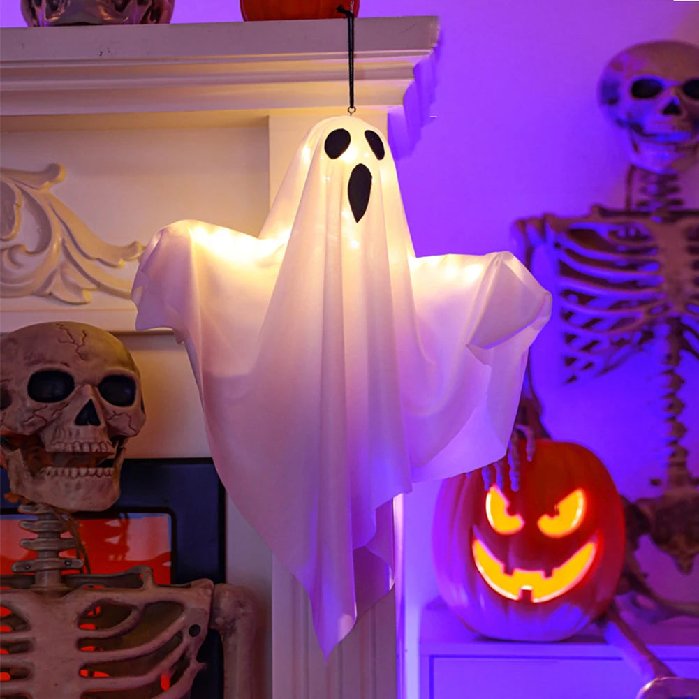 Light-Up Hanging Ghost | Glowing Halloween Decoration