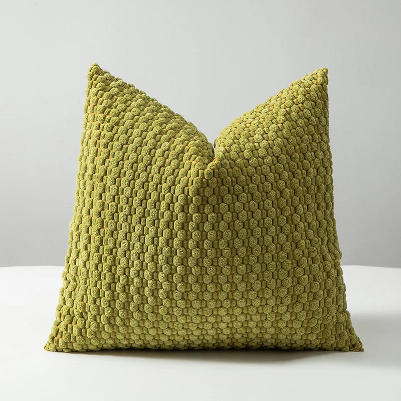Textured Corduroy Throw Pillow Covers – Soft 18x18 Decorative Cushion Covers
