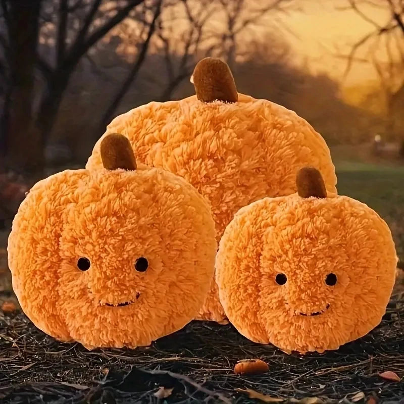 Cozy Pumpkin Plush | Cute Fall & Halloween Decor