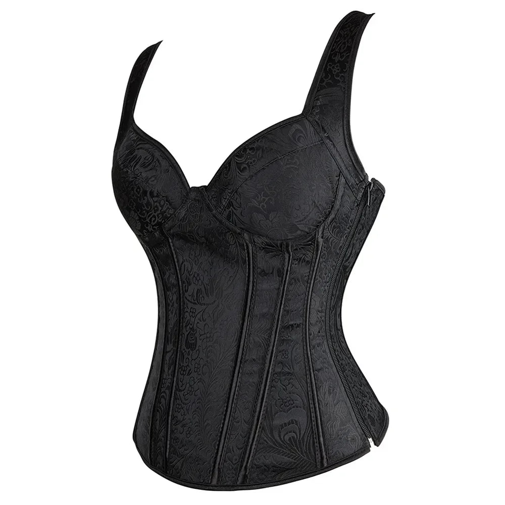 Vintage Brocade Gothic Corset Top