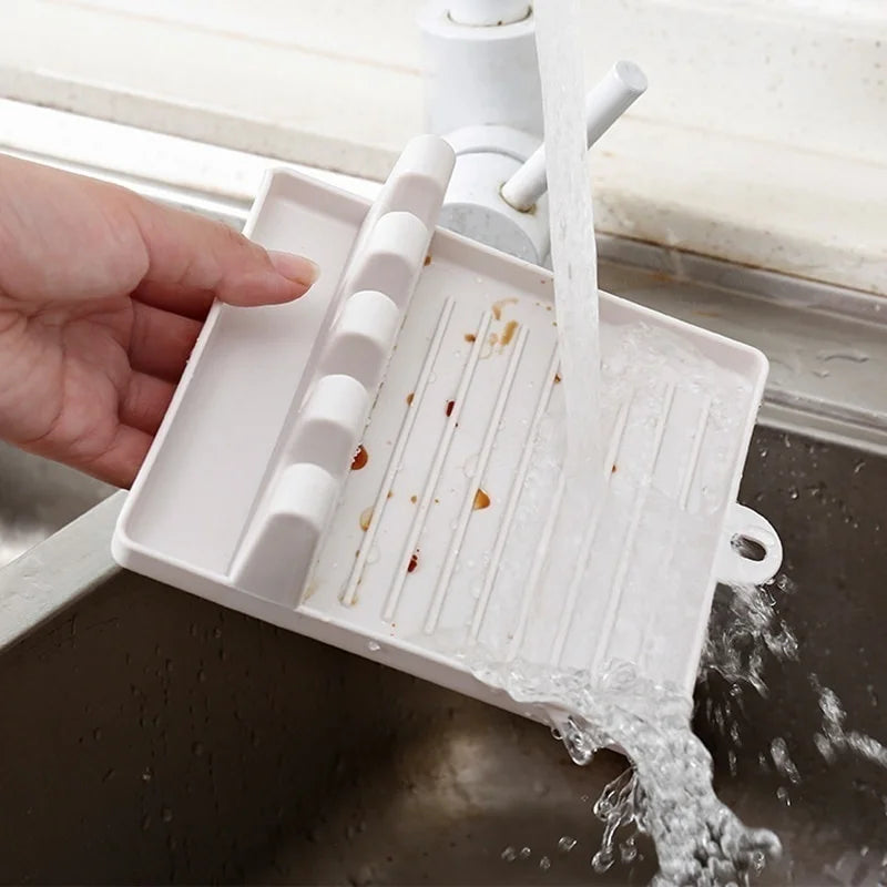 Kitchen Spoon & Pot Lid Holder – Non-Slip Utensil Rest for Countertops