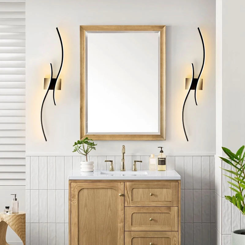 Modern Wave LED Wall Sconce
