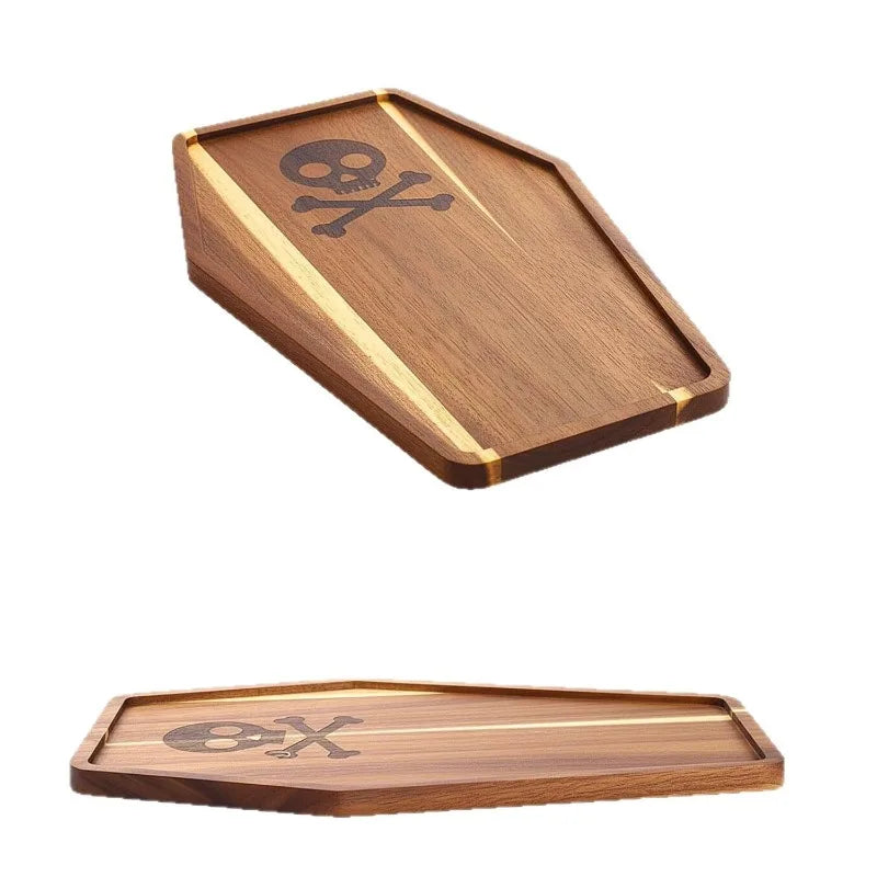 Halloween Ghost & Coffin Wooden Serving Board – Spooky Charcuterie Tray