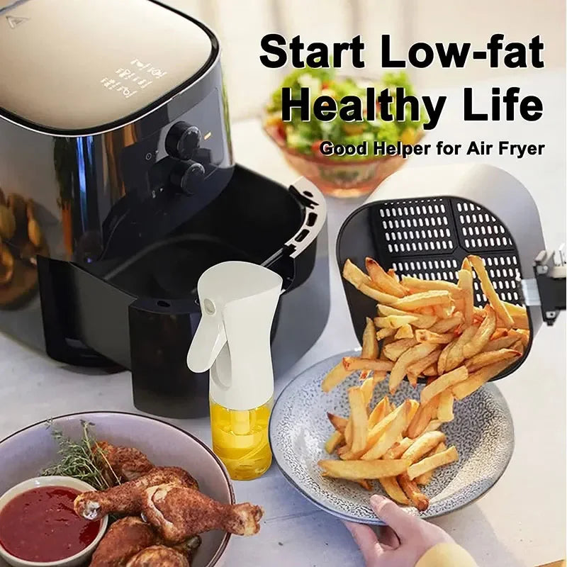 2-in-1 Glass Oil Sprayer & Dispenser for Cooking, Baking, Grilling & Air Fryer