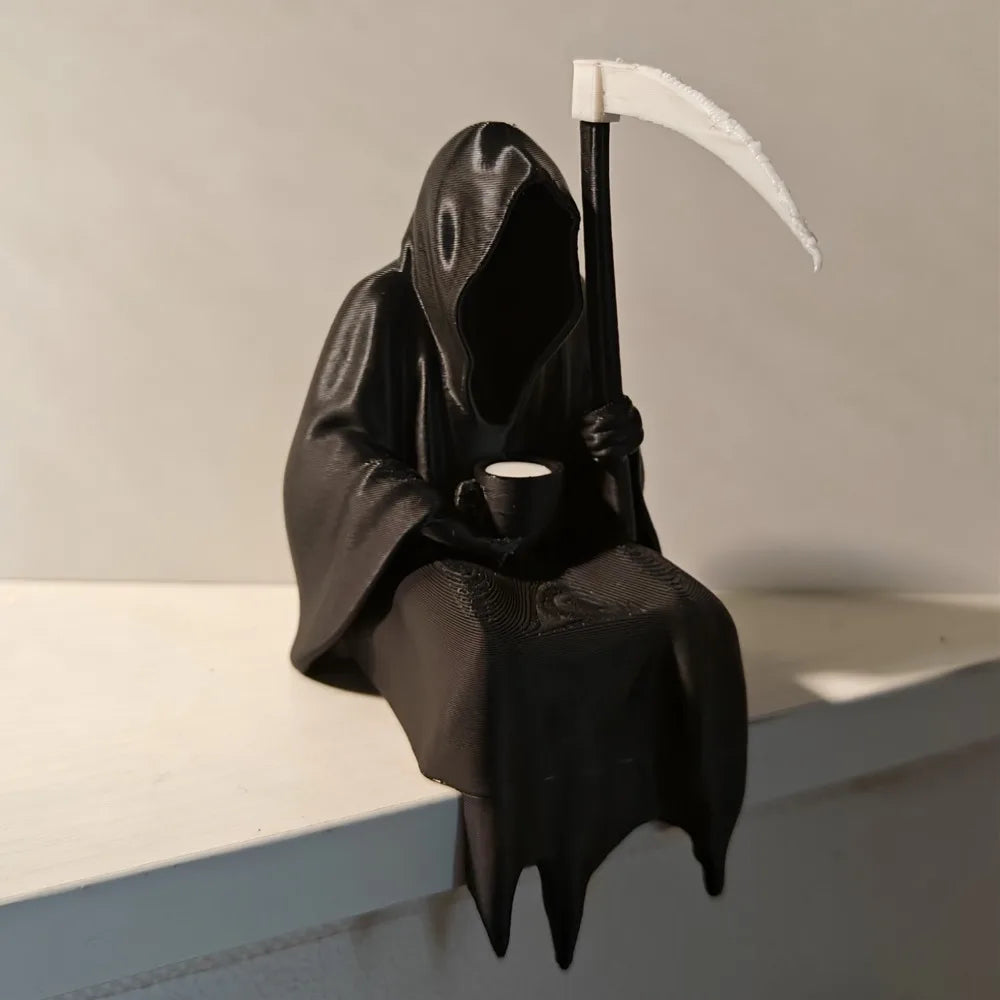 Mini Grim Reaper Figurine | Funny Gothic Desk Decor