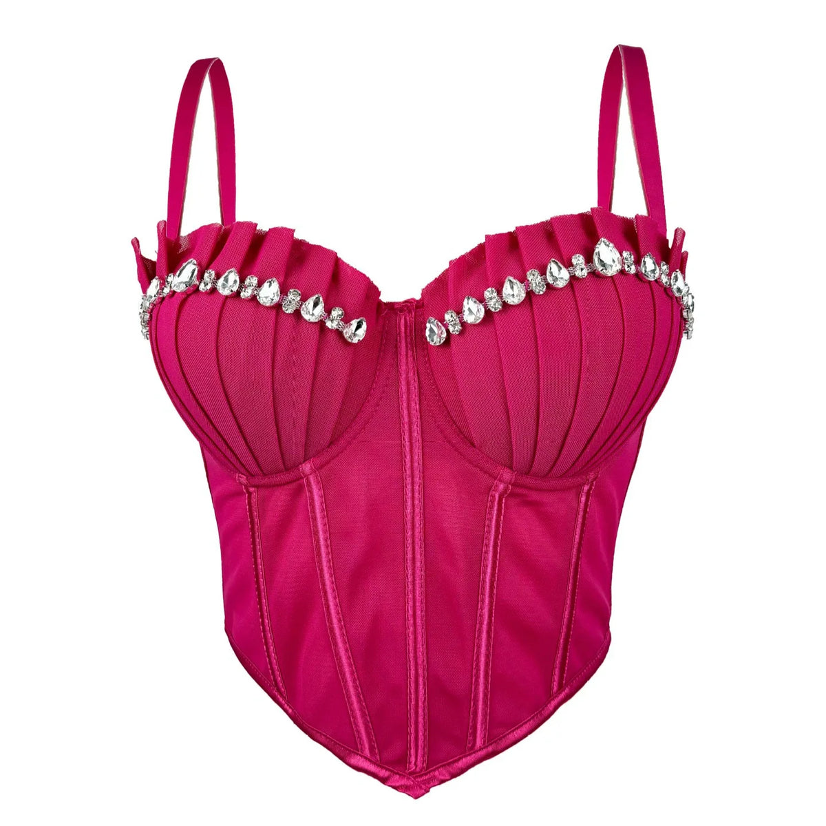 Rhinestone Corset Bodysuit