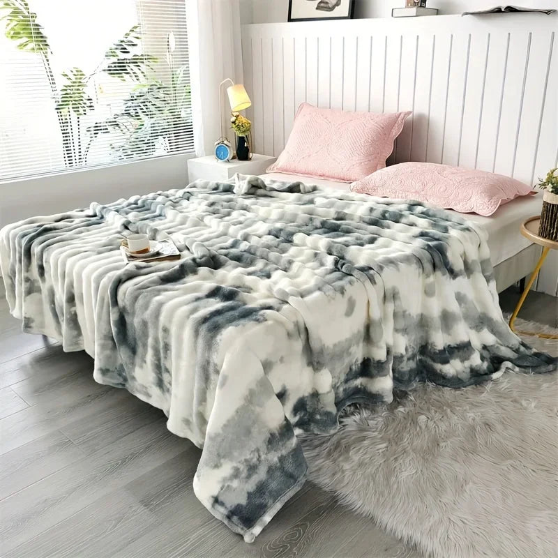 Luxury Plush Faux Fur Throw Blanket | Soft Cozy Bed & Sofa Blanket