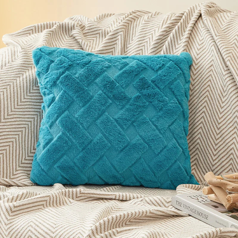 Luxe Plush Throw Pillow Cover | Soft Textured Home Decor
