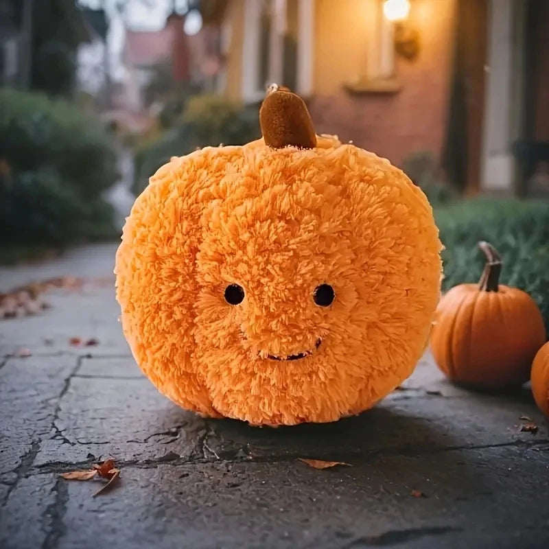 Cozy Pumpkin Plush | Cute Fall & Halloween Decor