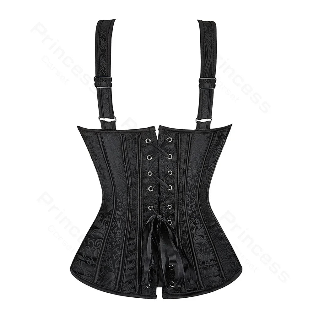 Vintage Brocade Gothic Corset Top