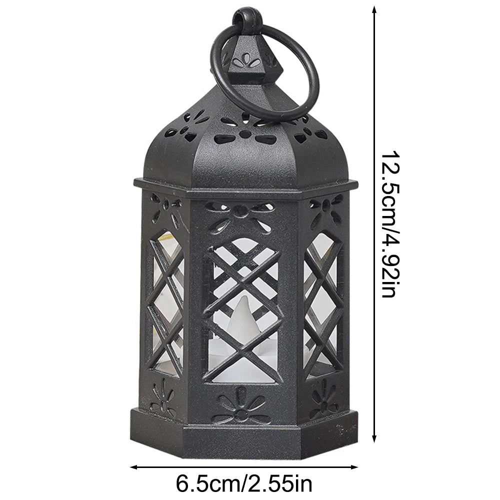 Gothic LED Lantern | Flickering Flame Decorative Light